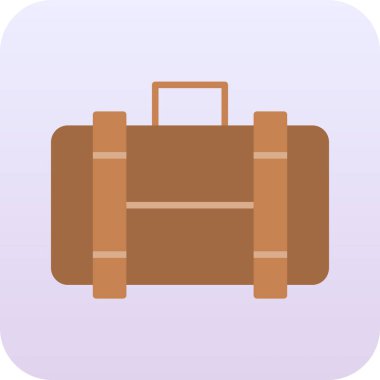 Çanta ikonu. düz tasarım biçimi.