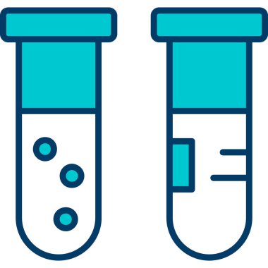 test tüpleri izole edilmiş ikon vektör illüstrasyon tasarımı