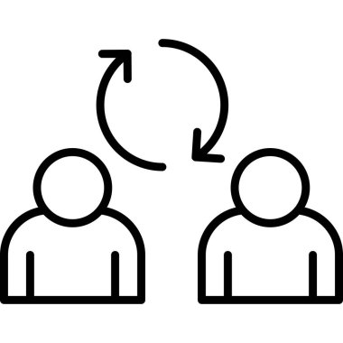 iş simgesi vektör illüstrasyonu