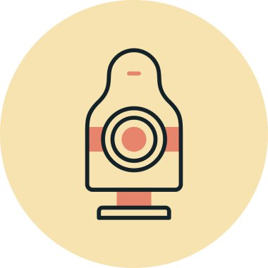 Kamera. Web simgesi basit illüstrasyon