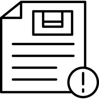 belge dosya simgesi ana hat biçiminde