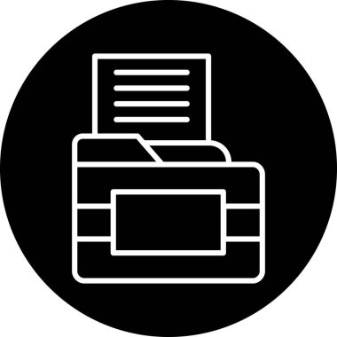 Kişisel ve ticari kullanım için dizin simgesinin vektör illüstrasyon simgesi