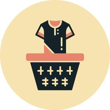 çamaşırhane vektör simgesi modern basit illüstrasyon