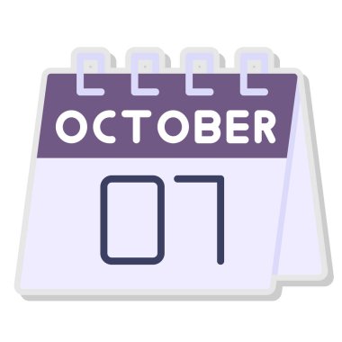 Takvim simgesi, vektör çizimi