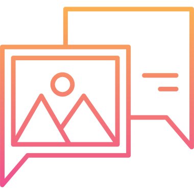 ileti ikonu vektör illüstrasyonu