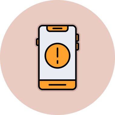 Mobil uygulama simgesinin vektör illüstrasyonu