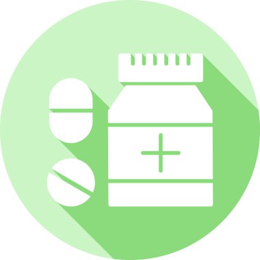 Tıp web simgesi, vektör çizim