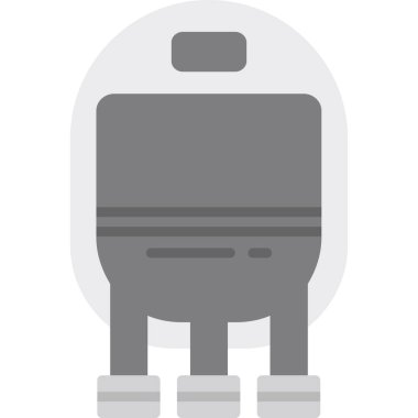 robot. Web simgesi basit illüstrasyon