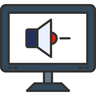 video kamera simgesi, vektör illüstrasyonu