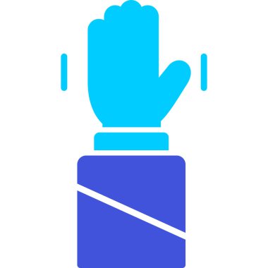 Eldiven. Web simgesi basit illüstrasyon