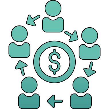 iş vektörü çizimi, basit düz tasarım