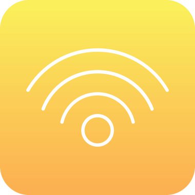 Wi-Fi simgesinin vektör illüstrasyonu