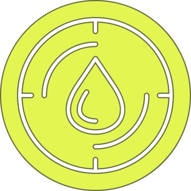 Dairesel bir simgenin vektör illüstrasyonu