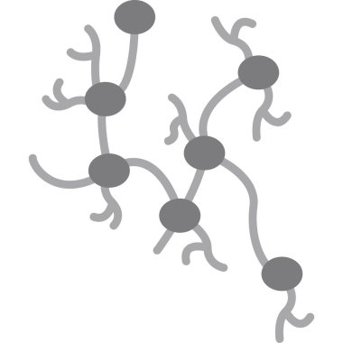 bakteri simgesi, basit vektör çizimi