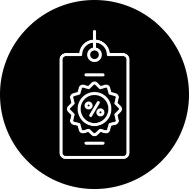 Benzersiz telefon indirimi çizgisi vektör simgesi