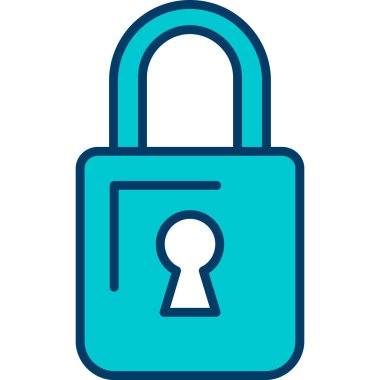 ikon vektör illüstrasyonunu kilitle