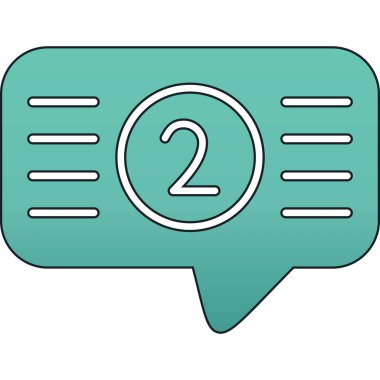 Sohbet simgesi vektör illüstrasyonu