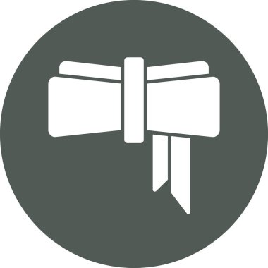 Bir bayrağın b simgesinin vektör çizimi