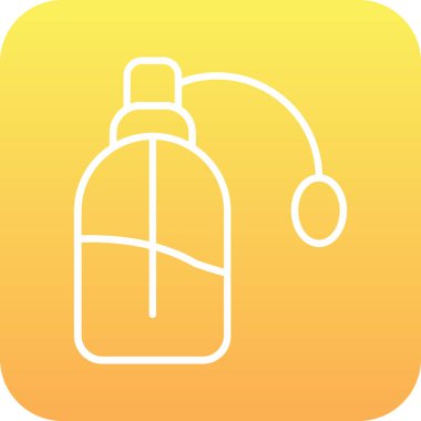 Parfüm web simgesi, vektör illüstrasyonu