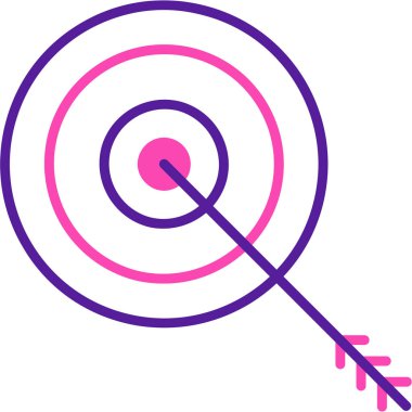 Hedef. Web simgesi basit illüstrasyon