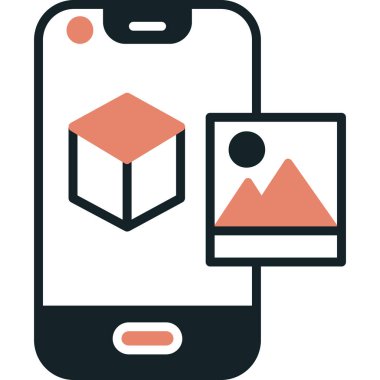 cep telefonu ikonu vektör illüstrasyonu