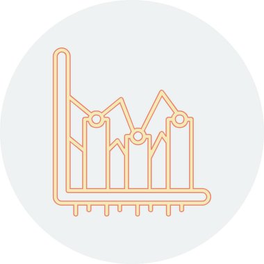 Modern mimari simgesinin vektör illüstrasyonu