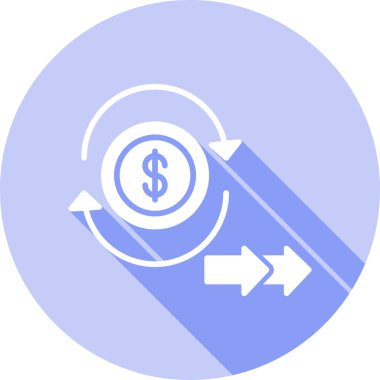 Dolar takası. Basit illüstrasyon