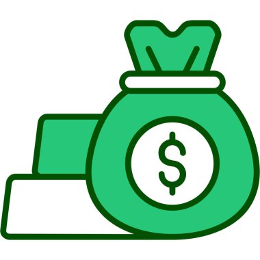 Dolar işareti vektör illüstrasyonu