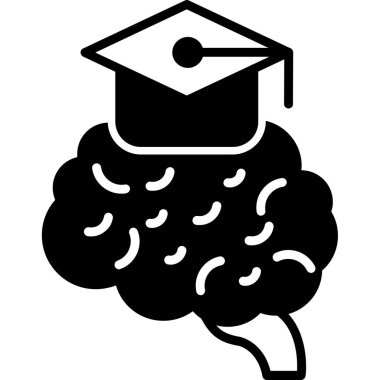 Eğitim öğrenme mezuniyet simgesi ana hatlarıyla
