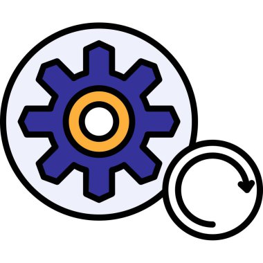 vites vektör illüstrasyon tasarımlı dişli tekerlek