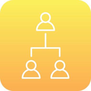 hiyerarşi vektör simgesi modern illüstrasyon