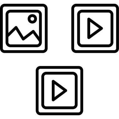 kamera simgesi vektör illüstrasyonu