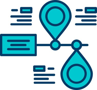 ağ veri analiz simgesi - ana hatlar biçimi