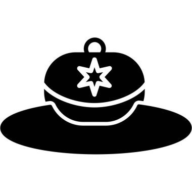 Şapka kutsal kişilerin resmi, basit tarzı