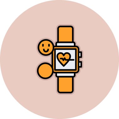 vektör kalp hızı simgesi