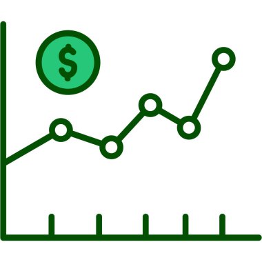 İş büyüme vektör simgesi. grafik sembolü tasarımı.