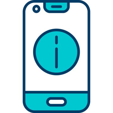 Cep telefonu simgesi, vektör illüstrasyonu