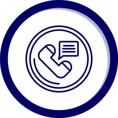 Telefon simgesi vektör illüstrasyonu