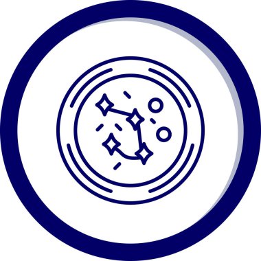 Bir pusulanın modern simgesinin vektör çizimi