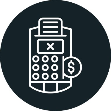 hesap makinesi simgesi vektör illüstrasyonu