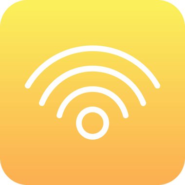 Wi-Fi ikon vektörü. düz vektör illüstrasyonu