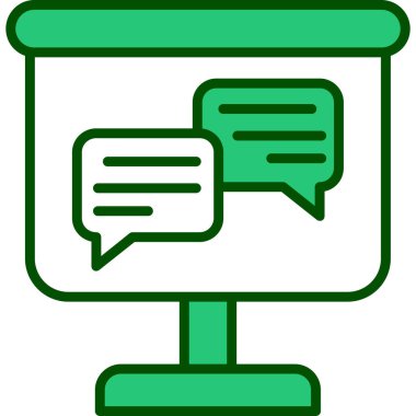 konuşma kabarcığı vektör çizimi