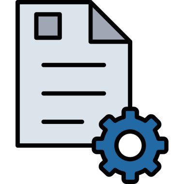 dosya dizin simgesi. beyaz üzerinde izole edilmiş belge dizini ve dizin vektör simgesi