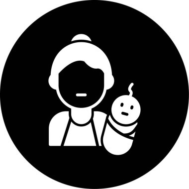 Bebek simgesinin vektör illüstrasyonu