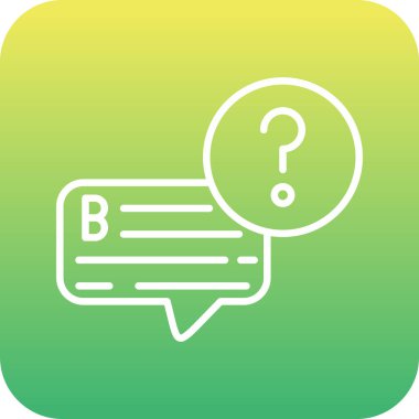 Sohbet simgesinin vektör illüstrasyonu