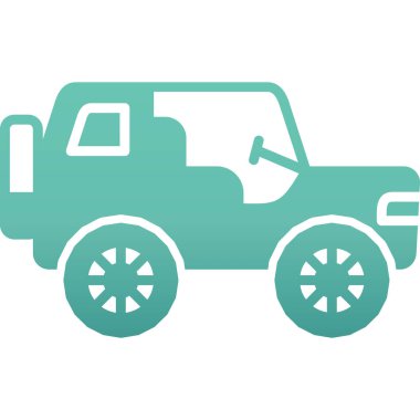 araba araç simgesi, renkli tasarım