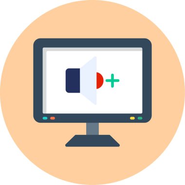 video kamera ikonu vektör illüstrasyonu