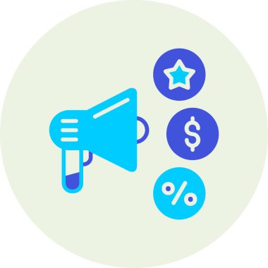 Megafon. Web simgesi basit tasarım