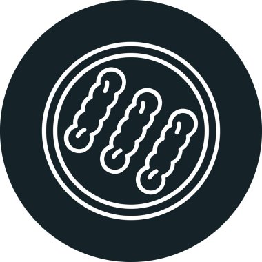 Bir b eksikliği simgesinin vektör çizimi