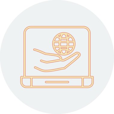 elleri simgeli dünya küresi